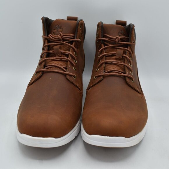 Timberland Mens Size 10.5 Killington Mid Lace Up Rust Full Grain Leather Sneaker - Picture 3 of 12